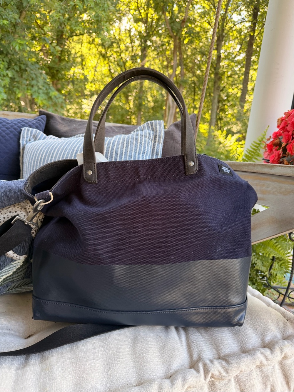 Jack Spade Blue Messenger Bag